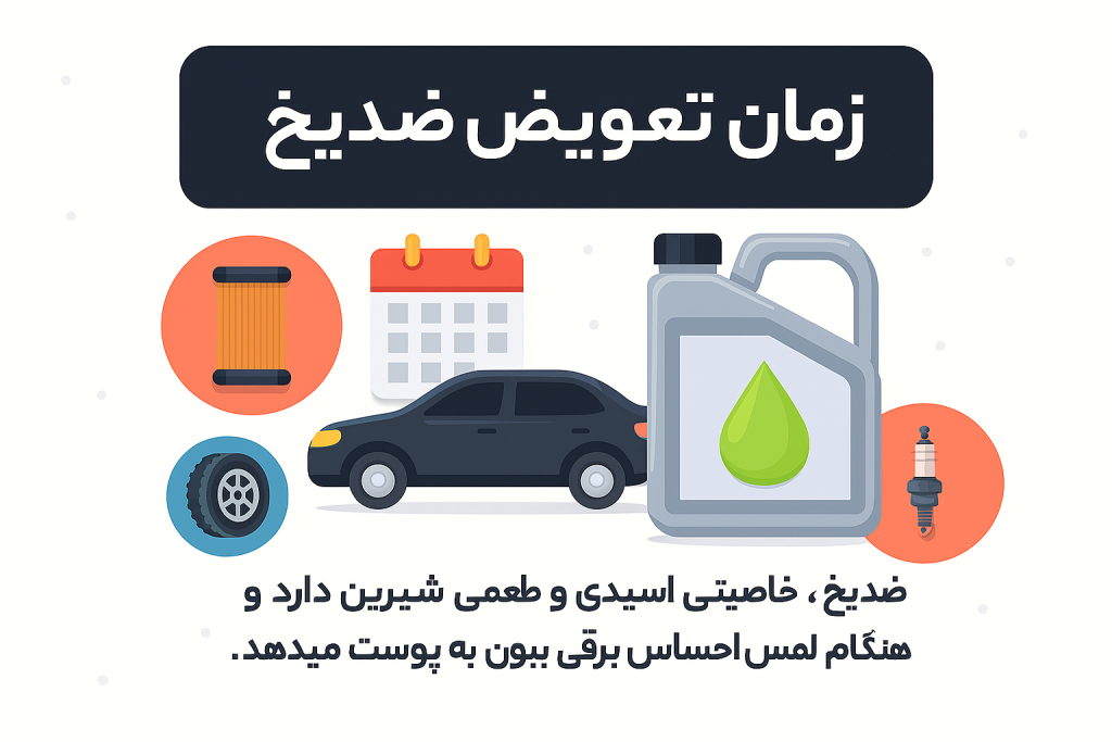 زمان تعویض ضدیخ
